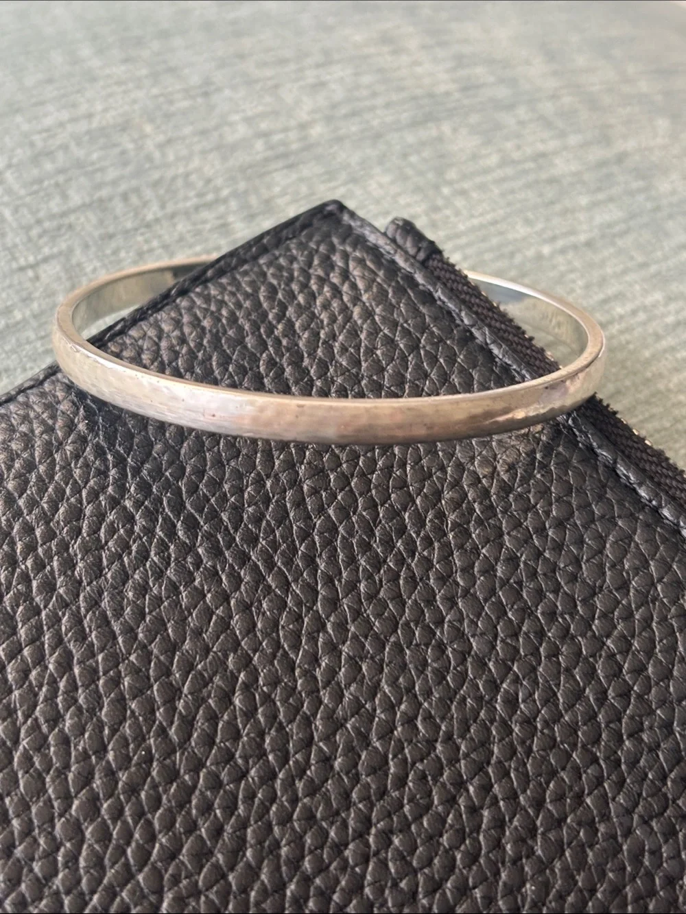 Brighton Mars Narrow Silver Bangle Bracelet